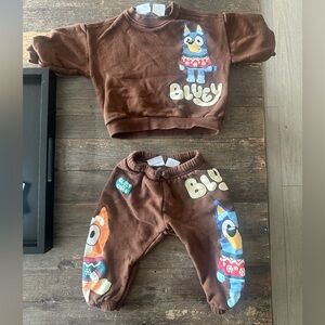 Bluey Winter/Holiday Sweatshirt and Sweatpants Set